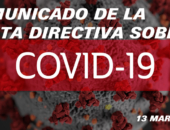 Comunicado COVID-19 de 13 de marzo a los Asociados